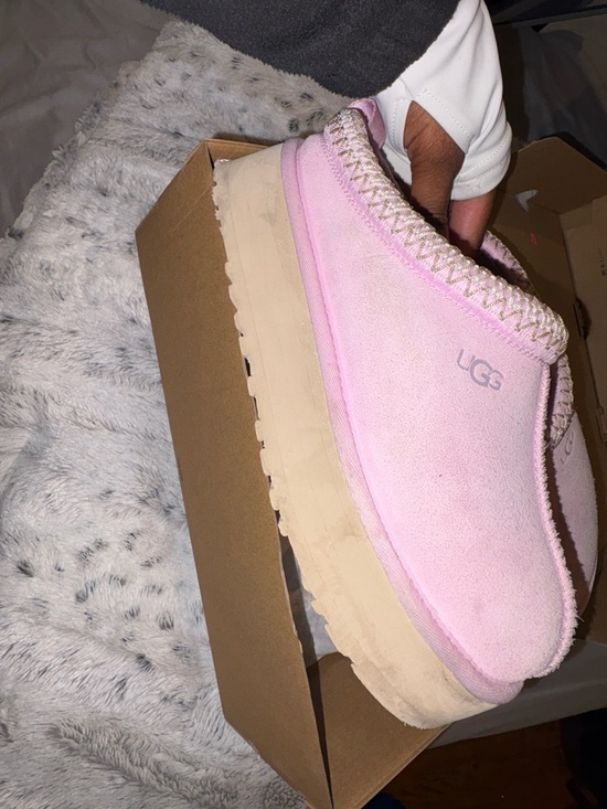 UGG Shoes - UGG Tazz II Slip-On Platform Slippers in Pink and Tan